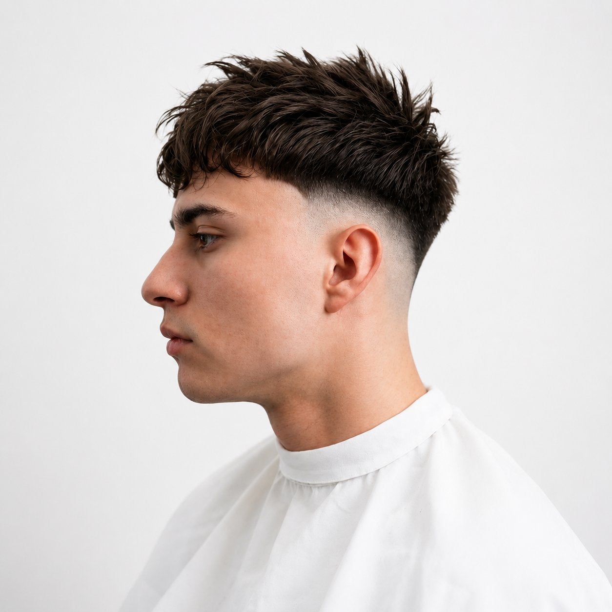 Cheveux coiffés avec PURE : du volume à la racine, fini mat